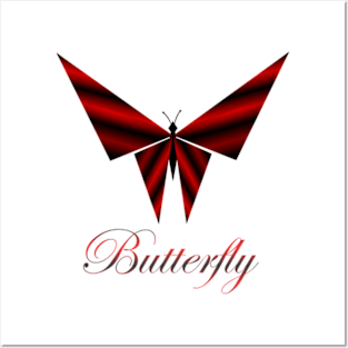 Metallic Butterfly Posters and Art